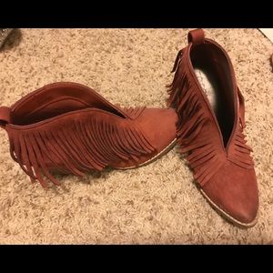 Coconut by Matisse fringe booties